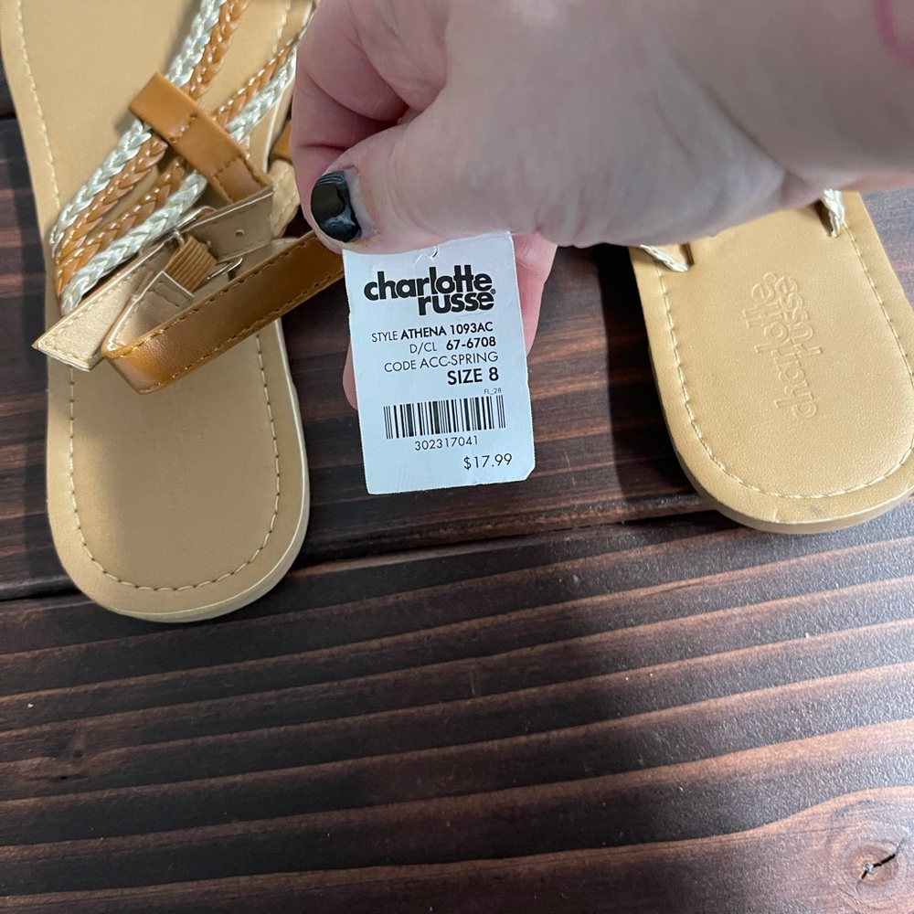 Charlotte Russe - Gold and Silver Sandels - Picture 3 of 4
